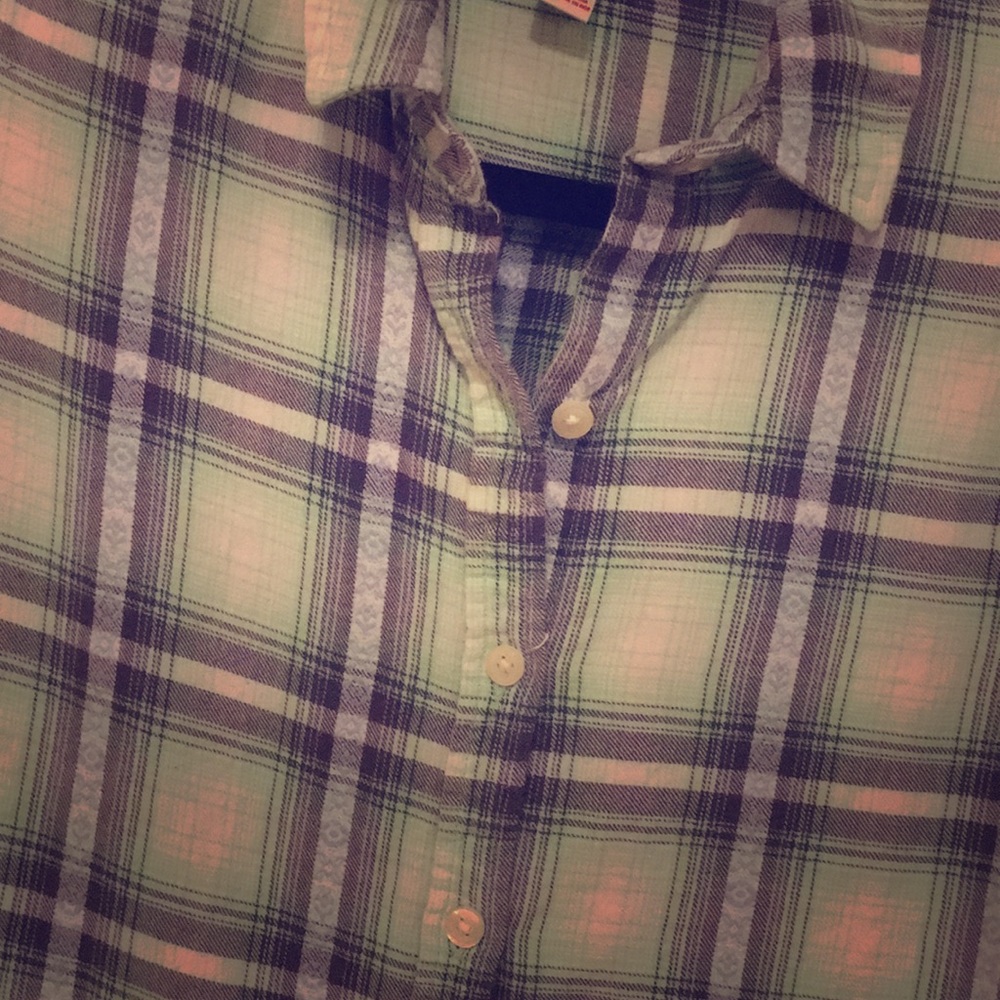Plaid button up shirt